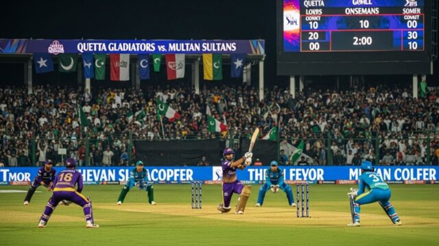 Quetta Gladiators vs Multan Sultans: A Rivalry in the Pakistan Super League